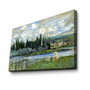 Wallity Pintura decorativa en lienzo Claude Monet 45 x 70 cm